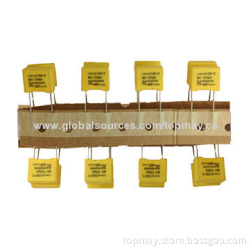 Film Capacitor, Made of Metalized Polypropylene Material, 280V AC Rated Voltage, RoHS Mark